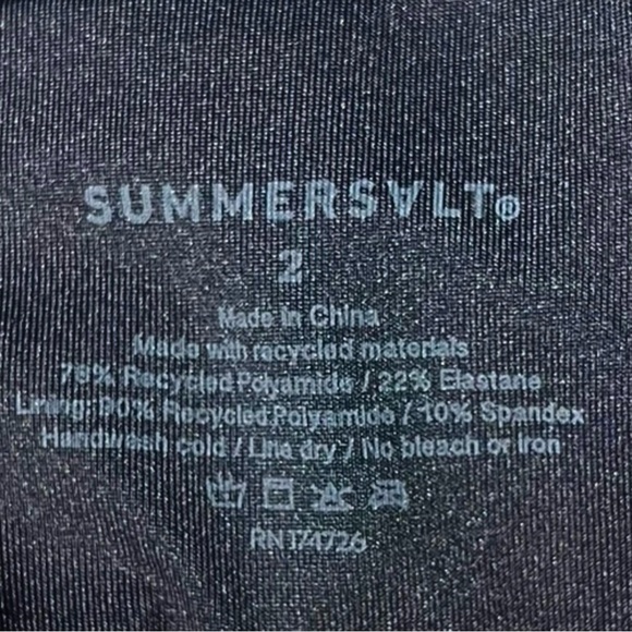 🌻NEW Summersalt The Ruched Backflip Swimsuit in Amber/Sea Urchin | Size 2 - Picture 10 of 10